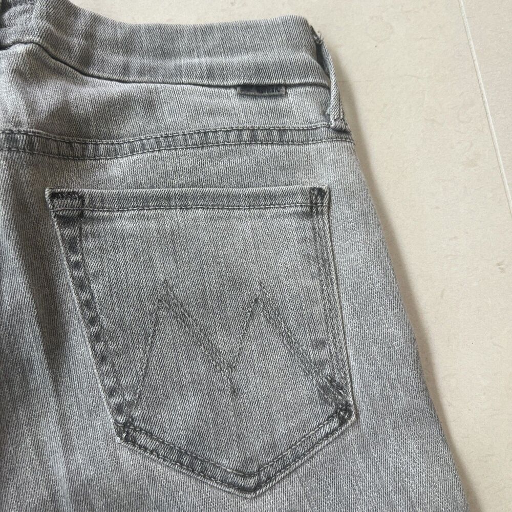 MOTHER Jeans The Looker Pop! Jeans Women's Size 24x31 Battleground Gray Skinny - Picture 9 of 9